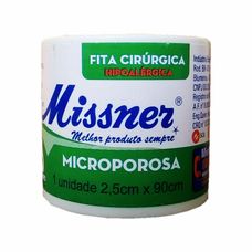 Fita Micropore  Missner Branca 2,5cm X 90cm