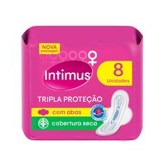 Absorvente Intimus Gel Normal com Abas Seca Leve 9 Pague 8 Unidades