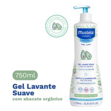 Gel Lavante Mustela Infantil Para Corpo E Cabelo 750ml