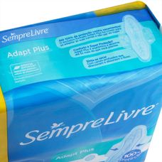 Absorvente Sempre Livre Adapt Plus Seca com Abas com 32 Unidades