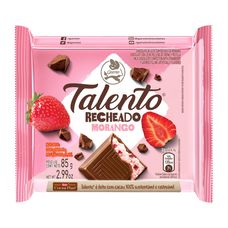 Chocolate Talento Recheio Morango 85g