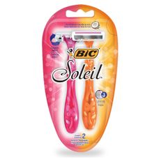 Aparelho Depilatório Bic Soleyl Laranja/Rosa com 2 Unidades