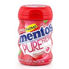 Goma de Mascar Mentos Morango 56g