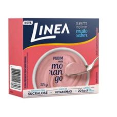 Pudim em Pó Linea Sabor Morango 25g