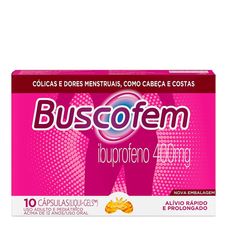 Buscofem 400mg 10 cápsulas gelatinosas
