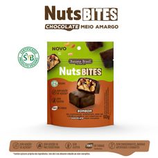 Nutsbites Banana Brasil Pouch Sabor Chocolate Meio Amargo 60g