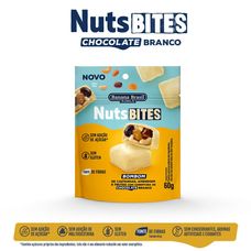 Nutsbites Banana Brasil Pouch Sabor Chocolate Branco 60g