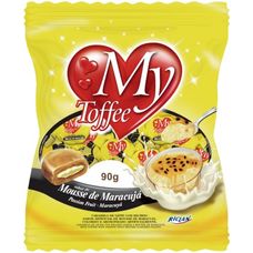 Bala My Toffee Leite com Recheio Maracujá 90g