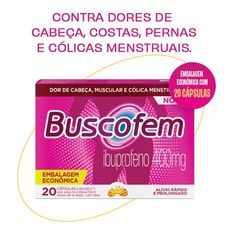 Buscofem 400mg com 20 cápsulas gelatinosas