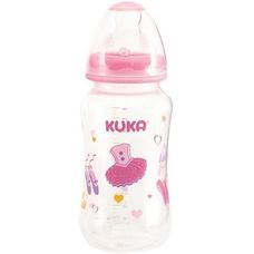 Mamadeira Kuka Natural Big Bico Ortodôntico Rosa 330ml