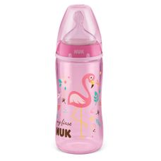 Mamadeira Nuk My First Girls +6 Meses com Bico Silicone Tamanho 2 300ml