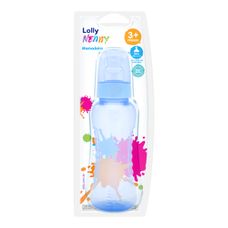 Mamadeira Lolly Clean Silicone Ortodôntico Azul 220ml