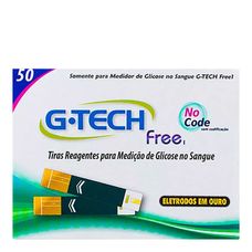 Tiras Reagentes G-Tech Free Med Glicose com 50 Tiras