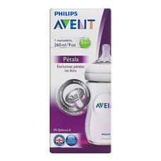 Mamadeira Philips Avent Pétala Transparente 2.0 260ml