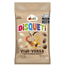 Disqueti Dori Vice E Versa Chocolate Confeitado 60g