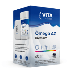 Ômega Az Sorocaps Vita Clinical 1450mg com 60 cápsulas