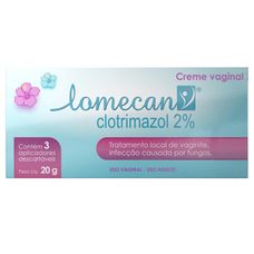 Lomecan Genoma creme Vaginal 20g com 3 aplicadores