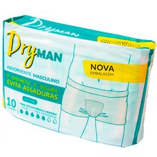 Absorvente Dryman Masculino com 10 Unidades