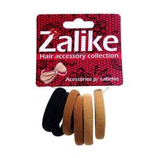 Elástico Para Cabelo Zalike Sem Emenda com 6 Unidades