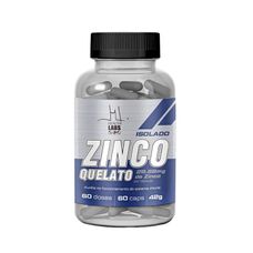 Zinco Quelato Health Labs 29,59mg Isolado com 60 cápsulas