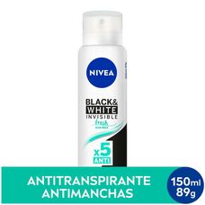 Desodorante Nivea Invisible Fresh Bl&Wh Feminino Aerossol 150ml
