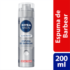 Espuma de Barbear Nivea Silver Protect 200ml/195g