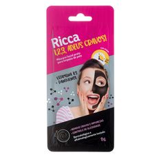 Máscara Facial Ricca Limpeza Da Pele Preta 10g