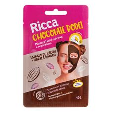 Máscara Facial Ricca Nutritiva E Reparadora Chocolate 10g