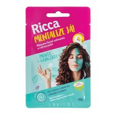 Máscara Facial Ricca Calmante E Refrescante Menta 10g