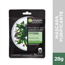 Máscara Facial Garnier Skinactive Carvao Puro Purificante 1 Unidade
