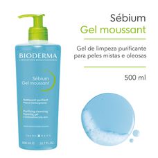 Gel De Limpeza Bioderma Sébium Moussant Pump 500ml