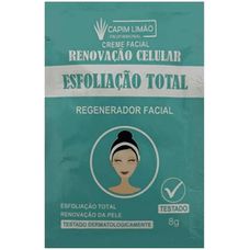 creme Capim Limão Facial Esfoliação Total Sachê