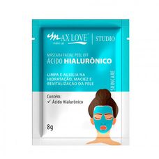 Máscara Facial Max Love Ácido Hialurônico 8g