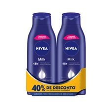 loção Hidratante Nivea Milk com 2 Unidades 400ml