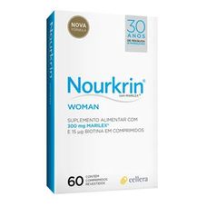 Nourkrin Woman Cellera 300mg+ 15mg com 60 comprimidos