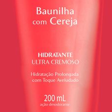 loção Hidratante Paixão Ultra Cremoso Baunilha Cereja 200ml