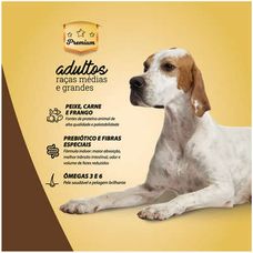 Quatree Gourmet Adultos Raças Médias E Grandes Sem Corantes 3Kg