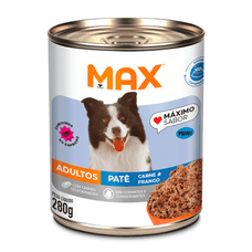 Patê Max Dog Para Raças Pequenas Sabor Carne E Frango 280g