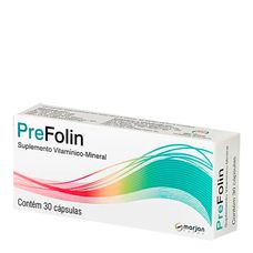 Prefolin Marjan com 30 cápsulas