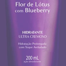 loção Hidratante Paixão Ultra Cremoso Flor Lotus Blueberry 200ml