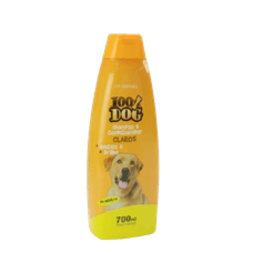 Shampoo 100% Dog Pelos Claros 700ml