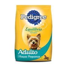 Ração Pedigree Equilíbrio Natural Adulto Raças Pequenas 3Kg