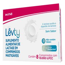 Levty Ache 10.000 Ufcc com 8 comprimidos mastigáveis