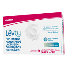 Levty Ache 10.000 Ufcc com 8 comprimidos mastigáveis