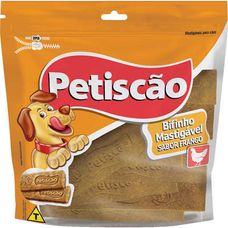 Bifinho Mastigável de Frango Petiscão Tablete 250g