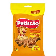 Petisco Petiscão de Frango Pacote de 60g