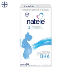 Natele Gestação Bayer com 28 cápsulas gelatinosas Suplemento Vitaminico