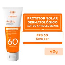Protetor Solar Actine Darrow Fps 60 40g