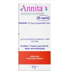Annita Farmoquimica Nitazoxanida 20mg suspensão com 45ml
