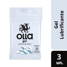 Gel Lubrificante Olla Reckitt  Íntimo com 3 Sachês 5g